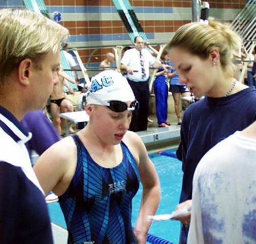 Checking out splits with the NCAC coach